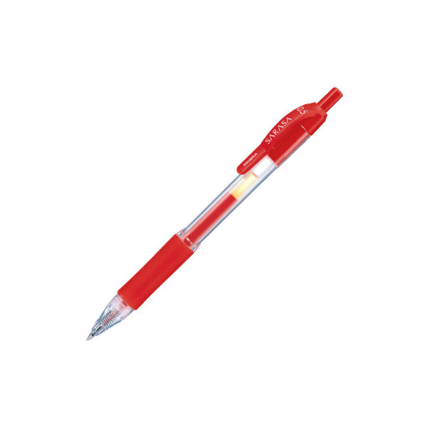 ZEBRA SARASA CLIP GEL PEN 0.5MM RED ,BOX OF 10 PCS