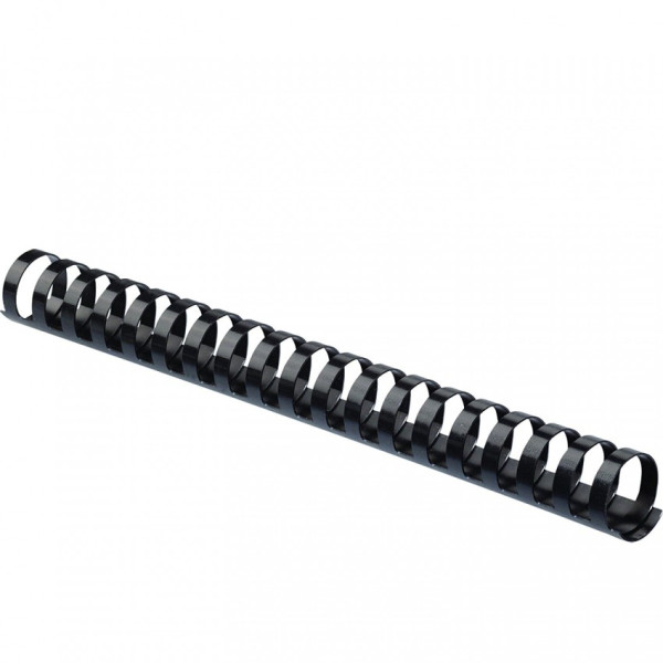 SUPER DEAL PLASTIC COMB BINDING RINGS PVC 14MM BLACK, BOX OF 100 PCS