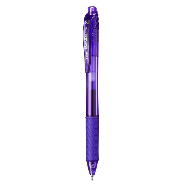 PENTEL ENERGELX RETRACTABLE GEL ROLLERPEN 0.5MM PE-BLN105-VH VIOLET 12 PCS