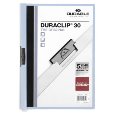 DURABLE PUNCHED POCKET 2662 A4 GLASS CLEAR  WHITE STRIP 10 SHEETS PER PACKET