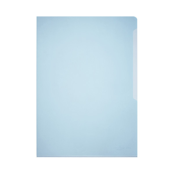 DURABLE 2339 CLEAR L-FOLDER A4 BLUE,PACKET OF 50 PCS