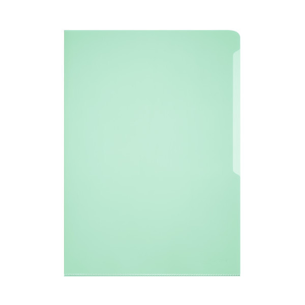 DURABLE 2339 CLEAR L-FOLDER A4 GREEN,PACKET OF 50 PCS