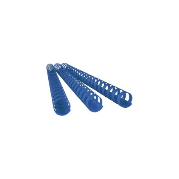 SUPER DEAL PLASTIC COMB BINDING RINGS PVC 35MM BLUE, BOX OF 100 PCS