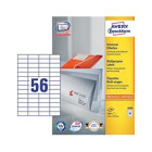  AVERY LABEL LASER ZWECKFORM A4 3668 WHITE,56 LABELS/SHEET, PACKT