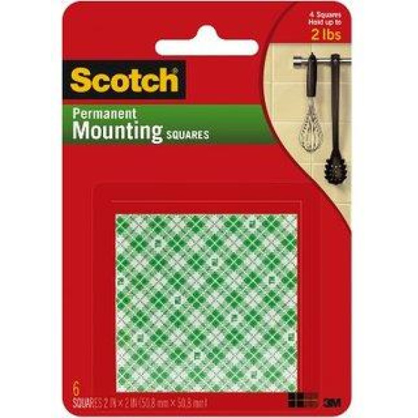 3M MOUNTING SQUARES TAPE HEAVY DUTY-3M 111 16X1"