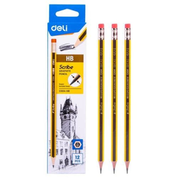 DELI HB GRAPHITE PENCIL 2.2 MM C004 12 PIECES 