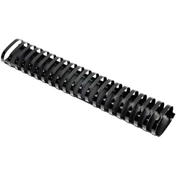 SUPER DEAL PLASTIC COMB BINDING RINGS PVC 44MM BLACK, BOX OF 100 PCS