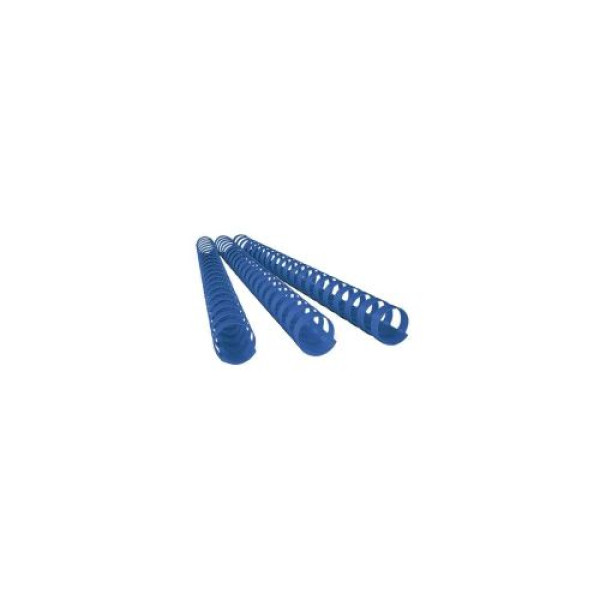 SUPER DEAL PLASTIC COMB BINDING RINGS PVC 44MM BLUE, BOX OF 100 PCS