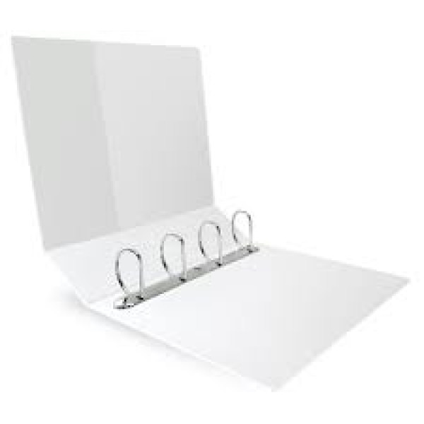 AL BAAZ PRESENTATION RING BINDER AB-402 4RING 3/4' 19MM WHITE