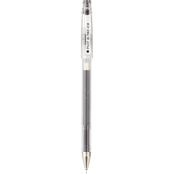 PILOT G-TEC-C3 MICRO FINE POINT  0.3MM BLACK PEN,PACK OF 12 PIECES