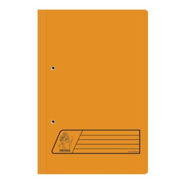 PREMIER SPRING FILE F/S 300GSM ORANGE 50 PCS