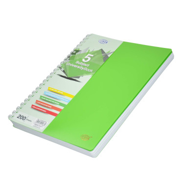 FIS EXERCISE NOTEBOOK, 200 PAGES, SINGLE LINE WITH LEFT MARGIN, FSEBSLM200NI