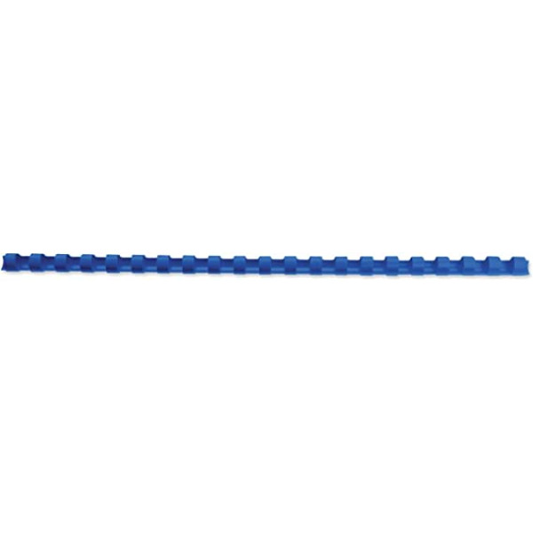 SUPER DEAL PLASTIC COMB BINDING RINGS PVC 6MM BLUE, BOX OF 100 PCS