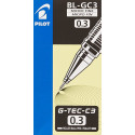 PILOT G-TEC-C3 MICRO FINE POINT  0.3MM BLACK PEN,PACK OF 12 PIECES