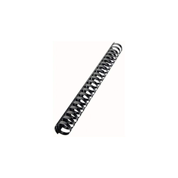 SUPER DEAL PLASTIC COMB BINDING RINGS PVC 8MM BLACK, BOX OF 100 PCS