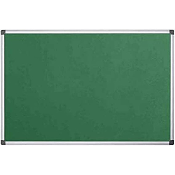 SUPER DEAL FELT NOTICE BOARD ALUMINIUM FRAME 90CMX120 CM GREEN