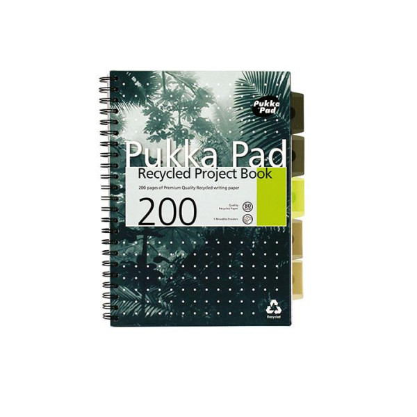 PUKKA RECYCLED PROJECT BOOK 6050-REC A4 SIZE 80 GSM 200 PAGES