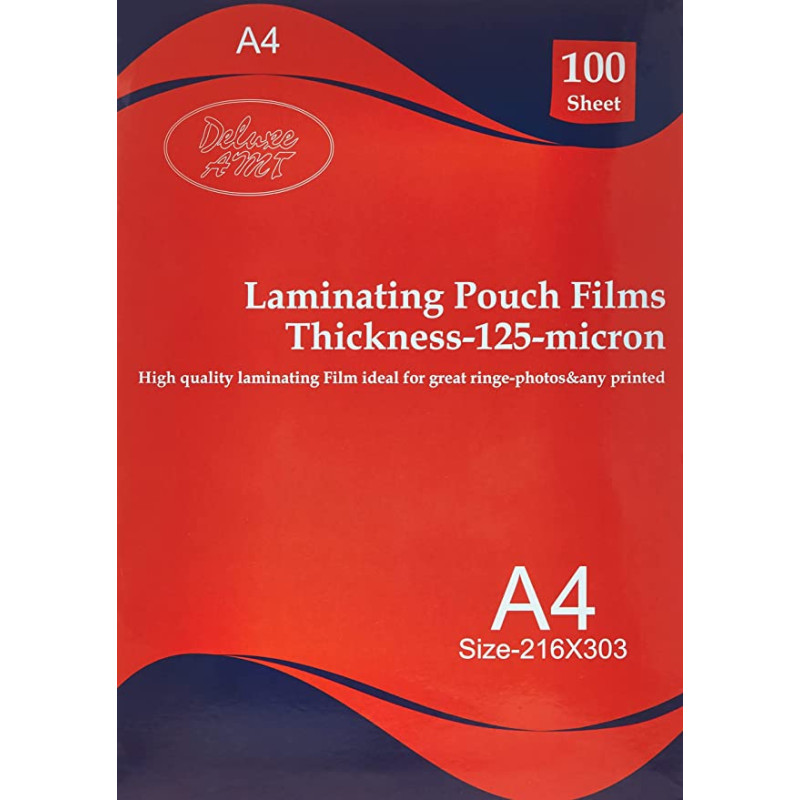 71147 – DESQ® Laminating Pouches, A4, 125 micron, Matt, 100 pouches, 216 x 303 mm