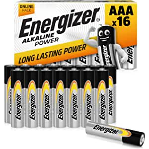 ENERGIZER AAA ADVANCED BATTERY, PACK OF 16 PCS