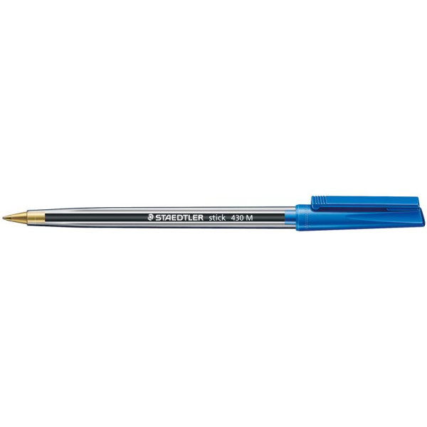 STAEDTLER 430M-03 BLUE BALLPEN, BOX OF 10 PCS 