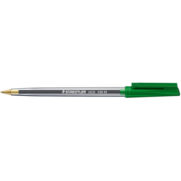 STAEDTLER 430M-05 GREEN BALLPEN, BOX OF 10 PCS 