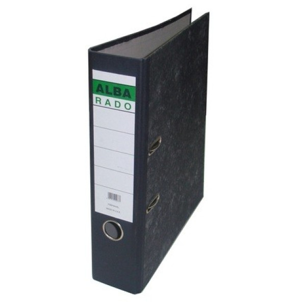 ALBA RADO BOX FILE F/S 7.5 CM BROAD MARBLE BLACK