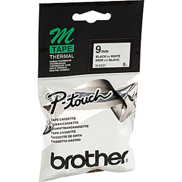 BROTHER M-731 TAPE 12MM BLACK ON GREEN