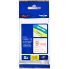 BROTHER MK-222 TAPE 9MM RED ON WHITE