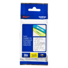 BROTHER TZ-135 TAPE 12MM WHITE ON CLEAR LAMINATED