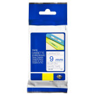 BROTHER TZ-223 TAPE 9MM BLUE ON WHITE LAMINATED