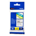 BROTHER TZ-261 TAPE 36MM BLACK ON WHITE LAMINATED