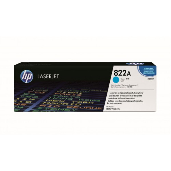 HP 822A  LASERJET TONER CARTRIDGE CYAN C8551A (9500)