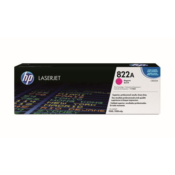 HP 822A LASERJET TONER CARTRIDGE MAGENTA C8553A (9500)