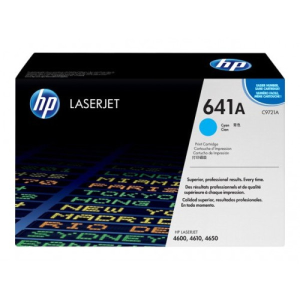 HP 641A LASERJET TONER CARTRIDGE CYAN C9721A (4600/4650)