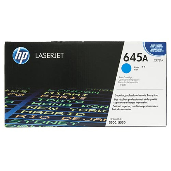 HP 645A LASERJET TONER CARTRIDGE CYAN C9731A (5500/5550)