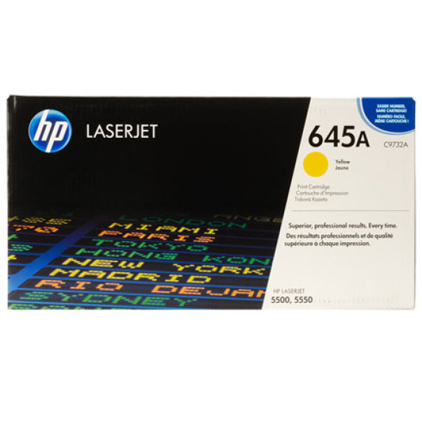 HP 645A LASERJET TONER CARTRIDGE YELLOW C9732A (5500/5550)