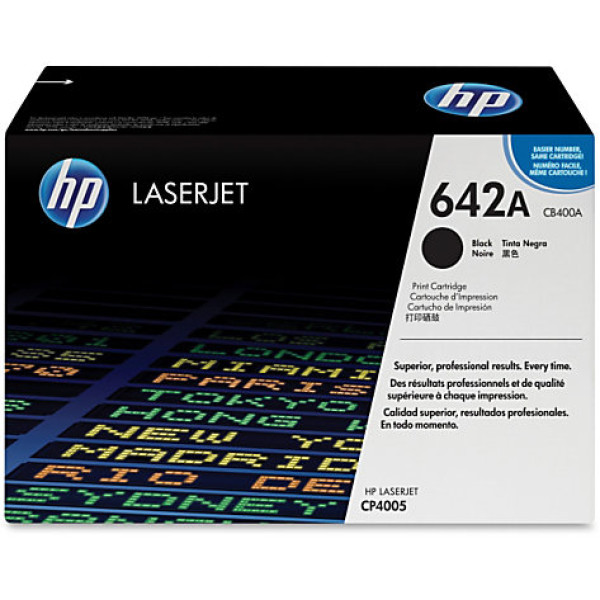 HP 642A LASERJET TONER CARTRIDGE BLACK CB400A (LJ CP4005)