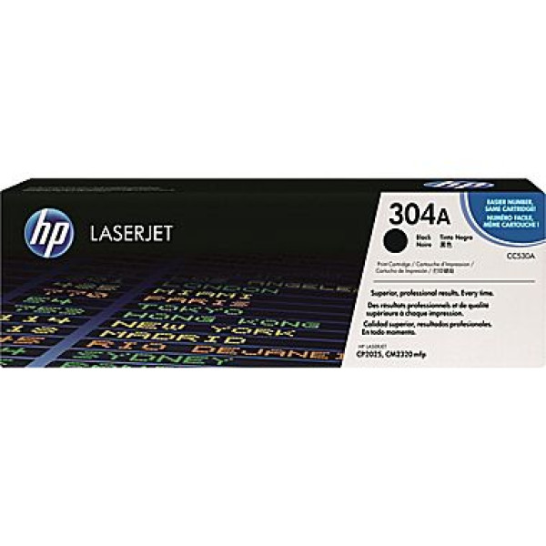 HP 304A LASERJET TONER CARTRIDGE BLACK CC530A (CP2020/25/CM2320)