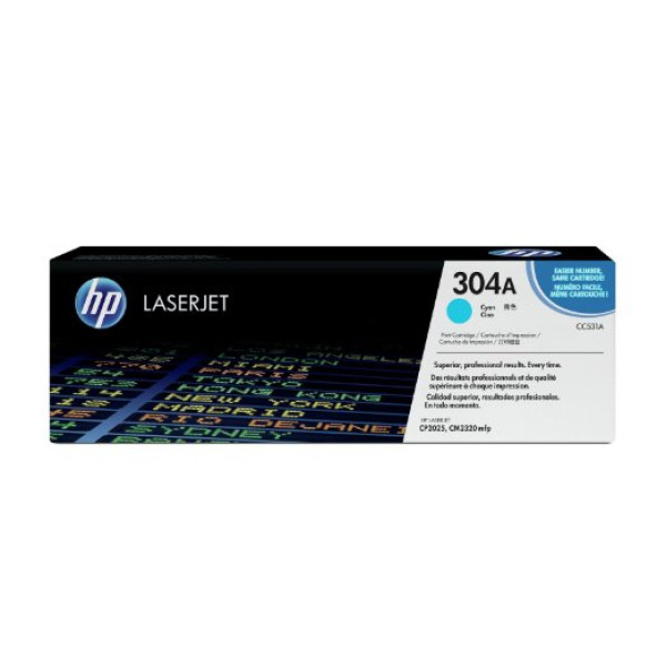 HP 304A LASERJET TONER CARTRIDGE CYAN CC531A (CP2020/25/CM2320)