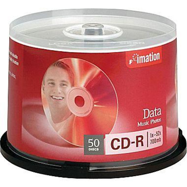 CD-R IMATION 700MB 80MIN  52X SPINDLE 50/PCS