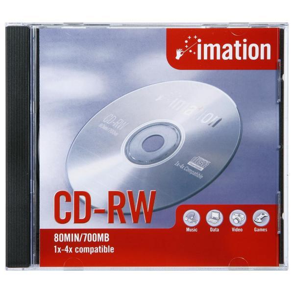 CD-RW IMATION 700MB 80MIN 4X-12X JEWEL CASE