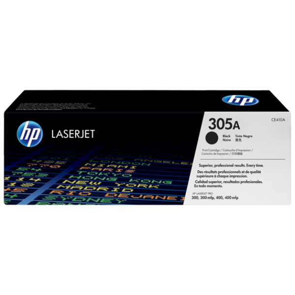 HP 305A LASERJET TONER CARTRIDGE BLACK CE410A (PRO M375/400 M451)