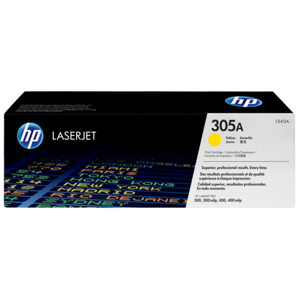 HP 305A LASERJET TONER CARTRIDGE YELLOW CE412A (PRO M375/400 M451)