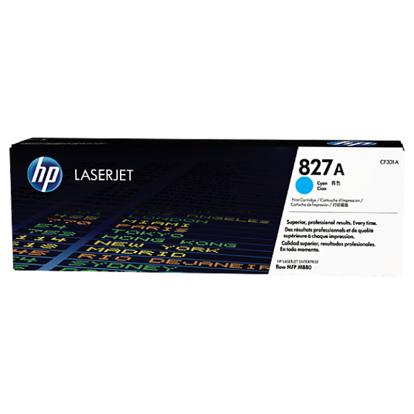 HP 827A LASERJET TONER CARTRIDGE CYAN CF301A (LJ M880)