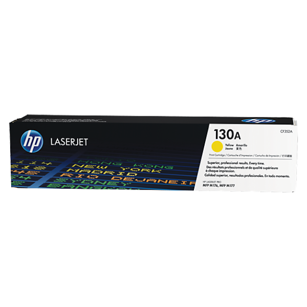 HP 130A LASERJET TONER CARTRIDGE YELLOW CF352A (LJ M176/177) 