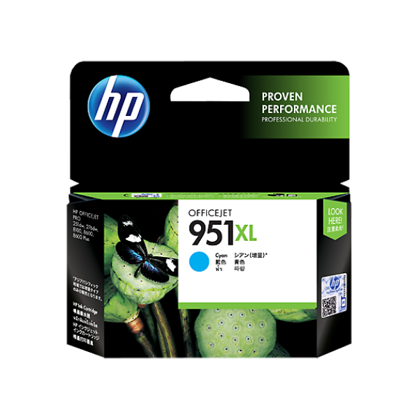 HP 951XL INK CARTRIDGE CYAN CN046A