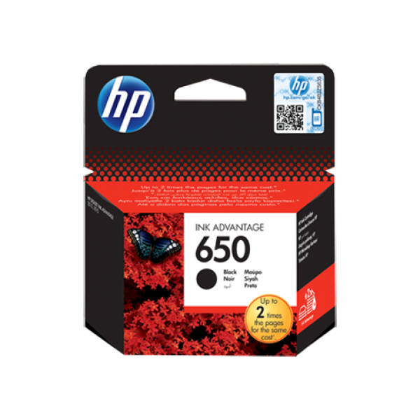 HP 650 INK CARTRIDGE BLACK CZ101AE