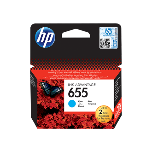 HP 655 INK CARTRIDGE CYAN CZ110AE