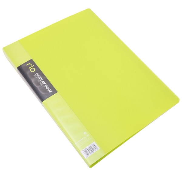 DELI E5034 A4 DISPLAY BOOK 40 POCKET ASSORTED COLORS