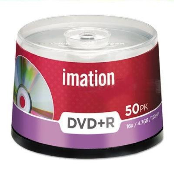 DVD+R IMATION 4.7GB  120MIN/16X  SPINDLE 50/PCS